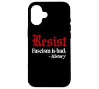 Resist Fascism is Bad No Kings America Protest Anti Fascism Carcasa para iPhone 16