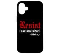 Resist Fascism is Bad No Kings America Protest Anti Fascism Carcasa para iPhone 16 Plus