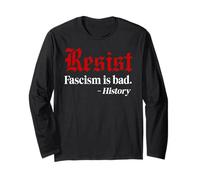Resist Fascism is Bad No Kings America Protest Anti Fascism Manga Larga