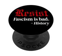 Resist Fascism is Bad No Kings America Protest Anti Fascism PopSockets PopGrip Adhesivo