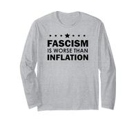 Resist Fascism is Worse Than Inflation No Kings Anti-Fascism Manga Larga
