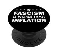 Resist Fascism is Worse Than Inflation No Kings Anti-Fascism PopSockets PopGrip Adhesivo