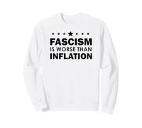 Resist Fascism is Worse Than Inflation No Kings Anti-Fascism Sudadera
