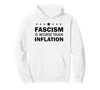 Resist Fascism is Worse Than Inflation No Kings Anti-Fascism Sudadera con Capucha