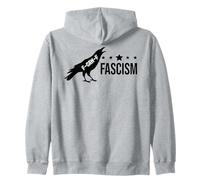 Resist Fascism Sign F Caw F Oligarchy No Kings Pro Democracy Sudadera con Capucha