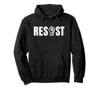 Resist Fist Protesta Activismo Derechos Civiles Poder Derecho Humano Sudadera con Capucha