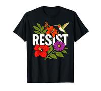 RESIST Floral Political Protest Feminist Resist Camiseta