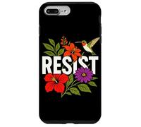 RESIST Floral Political Protest Feminist Resist Carcasa para iPhone 7 Plus/8 Plus