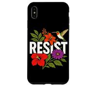 RESIST Floral Political Protest Feminist Resist Carcasa para iPhone XS Max