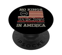 Resist No Kings Bandera América Protesta Igualdad Mujeres Hombres Niños PopSockets PopGrip Adhesivo