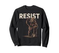 Resist Oso Con Pala Activismo Ambiental Sudadera