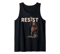 Resist Oso Pala Activismo Político Camiseta sin Mangas