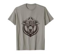Resist Oso Poderoso Sombrero Camiseta