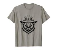 Resist Oso Poderoso Sombrero Camiseta