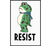 Resist Portland Frog Notebook: 6x9” Lined Journal - A Space for Thoughts, Plans & Creative Inspiration
