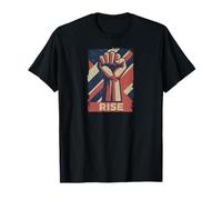 Resist Star Power Revolution Rebellion Retro Black Camiseta