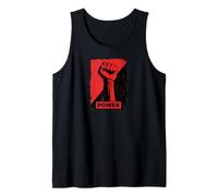 Resist Star Power Revolution Rebellion Retro Black Camiseta sin Mangas