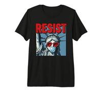 Resist Statue Liberty Bubblegum Protest Equality Camiseta Premium