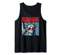 Resist Statue Liberty Bubblegum Protest Equality Camiseta sin Mangas