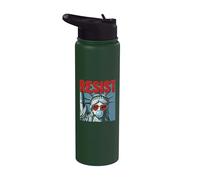 Resist Statue Liberty Bubblegum Protest Equality Stainless Steel Insulated Water Bottle