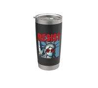 Resist Statue Liberty Bubblegum Protest Equality Vaso térmico de acero inoxidable de doble pared