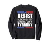 Resist Tyranny No King Pro Democracy Dies Silence I Dissent Sudadera