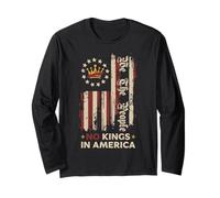Resist We The People No Kings America Protestan Hombres Mujeres Niños Manga Larga