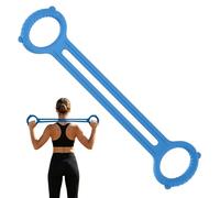 Resistance Arms Bands - Figure 8 Silicone Elastic Non-Slip Handle Strength Trainer, Arm Workout Bands for Yoga Pilates Stretching Fitness Training Home Office Travel, 15.7x3.9x0.39in