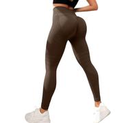 Resistance Band Leggings, Leggings with Resistance Bands Built In for Women (Chocolate,S)