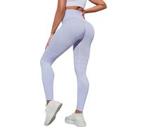 Resistance Band Leggings, Leggings with Resistance Bands Built In for Women (Light Purple,L)