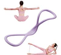Resistance Bands,Exercise Bands for Women Men,Resistance Rubber Band with Handles,Elastic Pull Band,Not Break,Elastic Rope for Working out,Full Body Training,Arm,Chest,Shoulder,Yoga (Purple-15 LB)