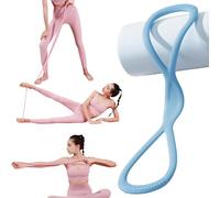 Resistance Bands, Figure 8 Exercise Bands For Women Men, Elastic Rope Stretch Bands For Yoga Pilates, Fullbody Yoga Pulling Rope For Arms, Back, Portable Shoulder Stretch with Handles(Blue 25lbs)