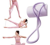Resistance Bands, Figure 8 Exercise Bands For Women Men, Elastic Rope Stretch Bands For Yoga Pilates, Fullbody Yoga Pulling Rope For Arms, Back, Portable Shoulder Stretch with Handles(Purple 25lbs)