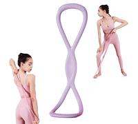 Resistance Bands, Figure 8 Exercise Bands for Women Men, Figure 8 Resistance Band with Handles, for Arms, Back, Shoulders, Legs and Hips Working out(Purple,35 pounds)