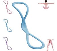 Resistance Bands, Figure 8 Exercise Bands for Women Men, for Arms, Back, Shoulder Stretch with Handles, Gift for Sports Lover/Beginner, Not Break, Portable (Blue,25lbs)
