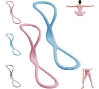 Resistance Bands, Figure 8 Exercise Bands for Women Men, for Arms, Back, Shoulder Stretch with Handles, Gift for Sports Lover/Beginner, Not Break, Portable (Blue,25+25lbs1)