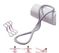 Resistance Bands, Figure 8 Exercise Bands for Women Men with Handles for Arm Shoulder, Home Fitness Portable Elastic Pull Bands for Strength Training, Yoga, Pilates (Gray,35LB)