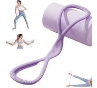 Resistance Bands, Figure 8 Exercise Bands, Resistance Band Stretch Fitness Band Figure 8 for Men and Women (Purple)