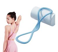 Resistance Bands,Figure 8 Resistance Bands for Women Men,15/25/35 LB High Elasticity,Luminous Exercise Bands with Handles for Working out,Arm,Chest Expander Strap,Yoga,Starter Set (Blue 25lb)