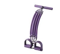 Resistance Bands with Foot Pedal for Home Gym, Multifunctional Elastic Rope for Abdominal Strength Training, Legs and Buttocks Workout, Portable Fitness Equipment for Full Body Exercise(Purple 100)