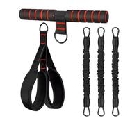 Resistance Bands with Handles - 30lb Multifunction AB Workout Kit, Pedal Tension Rope Exercise | Full Body Fitness Equipment | Home Gym Pilates Waist Arms Core Legs Strength Training Application
