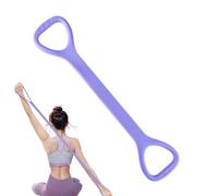 Resistance Bands with Handles - Figure 8 Silicone Elastic Exercise Straps | Portable Fitness Bands For Gym Yoga Pilates Upper Body Lower Body Arm Shoulder Back Chest Leg Workouts