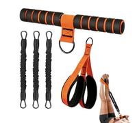 Resistance Bands with Handles - Nylon Latex 73.6x25.4cm 30Lbs | Pedal Resistance Band Tension Rope, Multifunction AB Trainer | Home Gym Pilates Full Body Workout For Waist Arm Core Leg Use