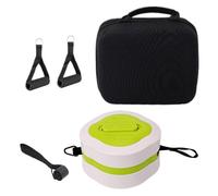 Resistance Exercise Bands Set Black - Handles Fitness Training Equipment, Durable Gym Yoga Accessories Build, Arm Ankle Wrist Core Workout, Home Chest Strength Exercise Kit, Full Body Muscle Training