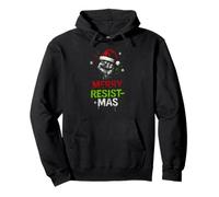Resistance Merry Resist-mas Diversión Política Divertida para Hombre Sudadera con Capucha