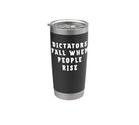 Resiste al fascismo Protesta antirrepublicana Izquierda liberal Vaso térmico de acero inoxidable de doble pared