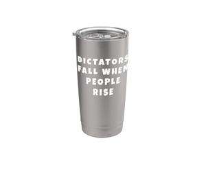 Resiste al fascismo Protesta antirrepublicana Izquierda liberal Vaso térmico de acero inoxidable de doble pared