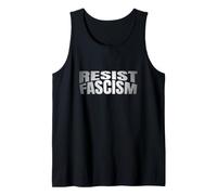 Resiste el fascismo Antifascismo Anti-Trump Justicia Libertad Camiseta sin Mangas