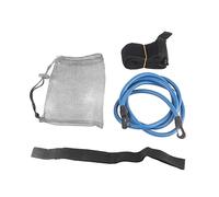 Resistencia al Dispositivo de Entrenamiento de natación Rope Lifeline 4 PCS Conjunto de Equipos de Ejercicio de Fuerza Profesional para Piscinas para Exteriores al Aire Libre Tubo (Azul)