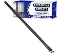 Resistencia Calentar Agua de Tipo Seco 420 mm Ø12 mm 1200W 230V con Código Original 282019CNA 95X0072 para Fagor para Brandt para Edesa para Aspes para Ocean - Garantía de 10 Años - MONTERAL